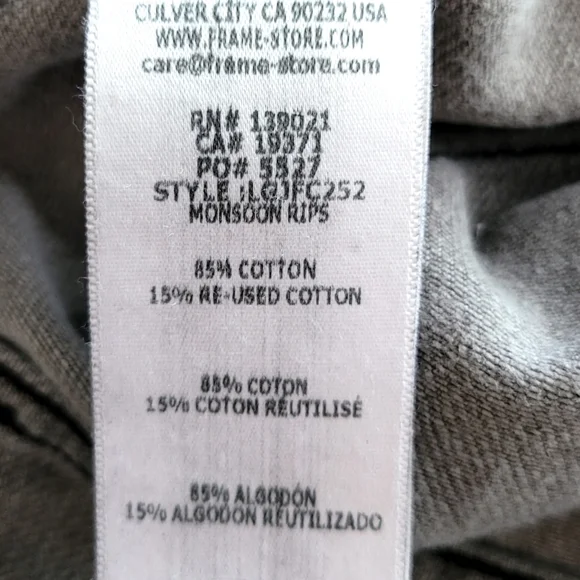 Frame Garcon Cropped Jeans - Picture 7 of 9